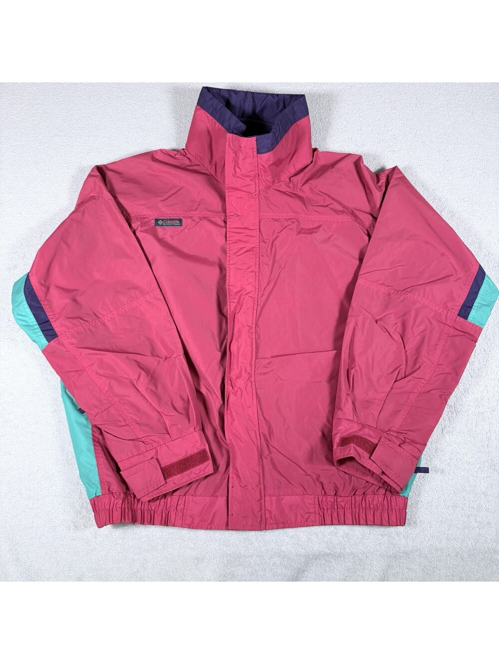 Vintage Columbia Bugaboo Ski Jacket Pink Purple Colorblock Women’s‎ Shell Sz XXL